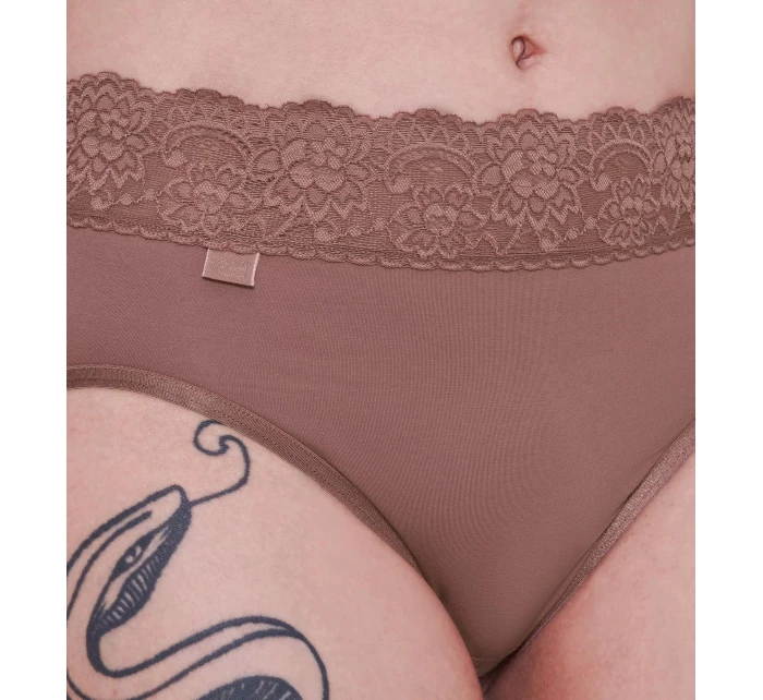 Dámske nohavičky Romance Midi - BROWN - hnedá 1141 - SLOGGI
