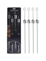 ŠPAJLE NA ŠPÍZY 4KS DĹŽKA 40,5CM NEREZOVÁ OCEĽ