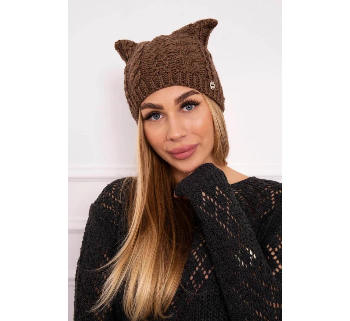 Fleecová čiapka Rabbid K237 cappuccino