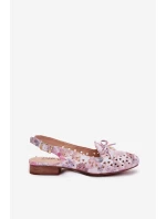 Ażurowe Baleriny Z Odkrytą Piętą Multikolor Navinnia Ażurowe Baleriny Z Odkrytą Piętą Multikolor Navinnia