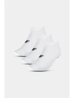 Skarpety Treningowe Damskie 3 Pary 4FWMM00UFSOF136-10S Białe Skarpety Treningowe Damskie 3 Pary 4FWMM00UFSOF136-10S Białe