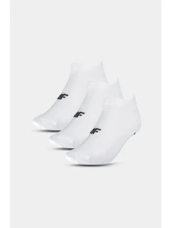 Skarpety Treningowe Damskie 3 Pary 4FWMM00UFSOF136-10S Białe