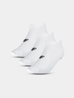 Skarpety Treningowe Damskie 3 Pary 4FWMM00UFSOF136-10S Białe