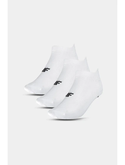 Skarpety Treningowe Damskie 3 Pary 4FWMM00UFSOF136-10S Białe Skarpety Treningowe Damskie 3 Pary 4FWMM00UFSOF136-10S Białe