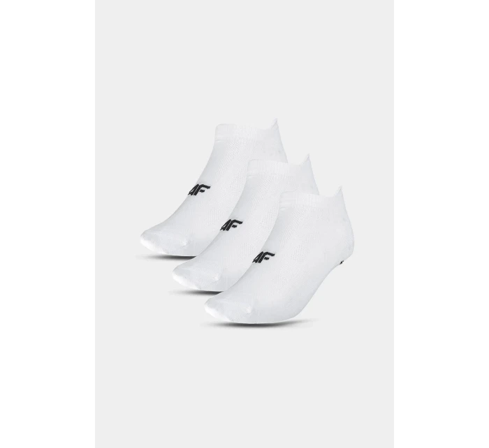 Skarpety Treningowe Damskie 3 Pary 4FWMM00UFSOF136-10S Białe Skarpety Treningowe Damskie 3 Pary 4FWMM00UFSOF136-10S Białe