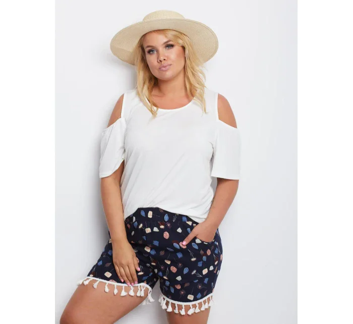 Šortky AT SN model 16156842 tmavě modrá - FPrice Šortky AT SN model 16156842 tmavě modrá - FPrice