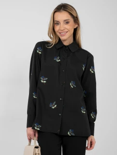 Košeľa LK KS 510154.90 čierna