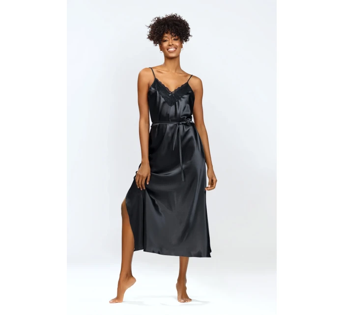 model 18456366 Černá dlouhá košilka - DKaren