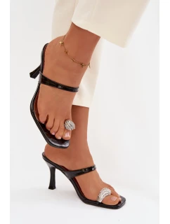 Žabky na podpätku model 225131 Krok vo veľkom štýle