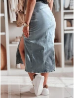 Džínová midi sukně s rozparkem modrá Dstreet model 21985391 - FashionStreet