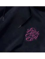 Krátká tmavě modrá dámská mikina model 16317036 - J.STYLE Krátká tmavě modrá dámská mikina model 16317036 - J.STYLE