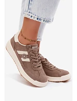 Dámské Sportovní Boty Sneakers Big Star model 22185479 Tmavá béžová - Big Star Shoes