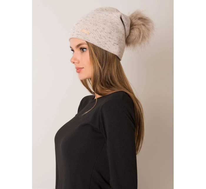 Dámská čepice model 14839420 béžová - FPrice
