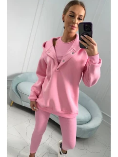 Sada mikiny, topu a legín světle růžová model 20823043 - Kesi