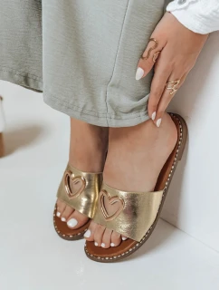 Dámske žabky so srdcom LOVEMISS gold FashionStreet ZY0769