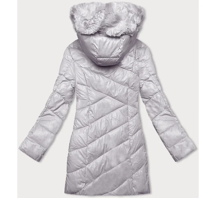 Dámská zimní bunda ve vřesové barvě s kapucí model 21247177 - Z-DESIGN