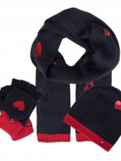 Tommy Hilfger Jr set čiapka + šál + rukavice AM0AM02814 detské