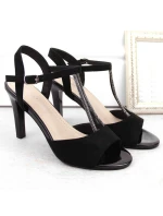 Černé semišové sandály W model 19907355 - SERGIO LEONE