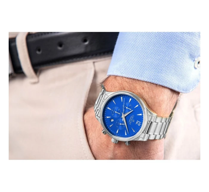 Pánské hodinky Chronograph Sapphire Silver Blue model 21807563 - Giewont Pánské hodinky Chronograph Sapphire Silver Blue model 21807563 - Giewont
