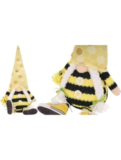 GNOM SITTING GHOST 35+6CM IN TRAMPS SPRING DECORATION detské