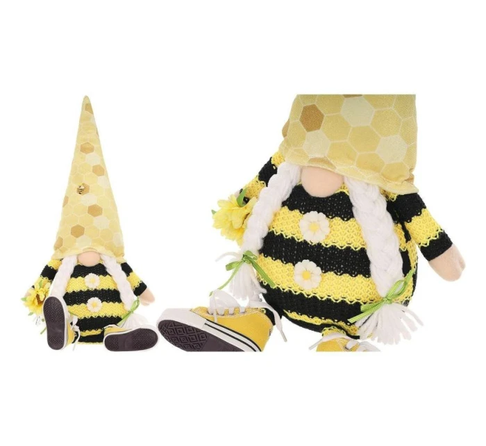 GNOM SITTING GHOST 35+6CM IN TRAMPS SPRING DECORATION detské GNOM SITTING GHOST 35+6CM IN TRAMPS SPRING DECORATION detské