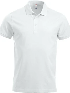 Clique Classic Lincoln S/S Pánske polo tričko z hrubej bavlny 67.8244 biele