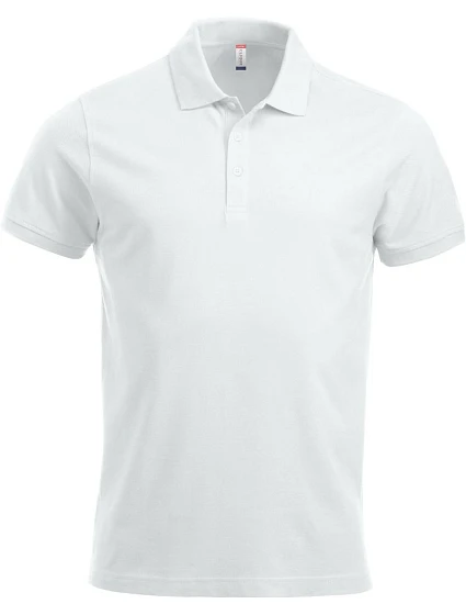 Classic S/S Pánské piqué polo z těžké bavlny white model 22457030 - Clique