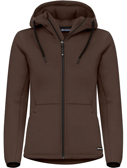 Cutter & Buck Pemberton Jacket Women Dámska mikina s kapucňou 68.8419 tmavá mokka Cutter & Buck Pemberton Jacket Women Dámska mikina s kapucňou 68.8419 tmavá mokka