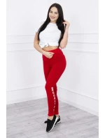 Brooklyn legíny kalhoty červené