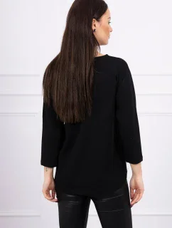 Halenka s 3D grafikou model 18743996 černá - K-Fashion