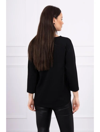 Halenka s 3D grafikou model 18743996 černá - K-Fashion Halenka s 3D grafikou model 18743996 černá - K-Fashion