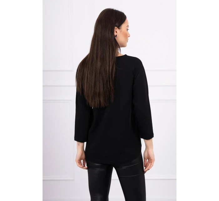 Halenka s 3D grafikou model 18743996 černá - K-Fashion Halenka s 3D grafikou model 18743996 černá - K-Fashion