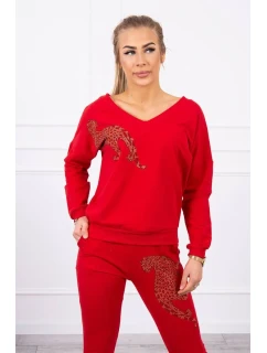 Zirkónová sada panther červená