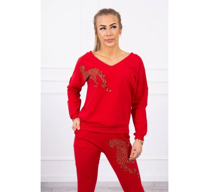 Zirkónová sada panther červená