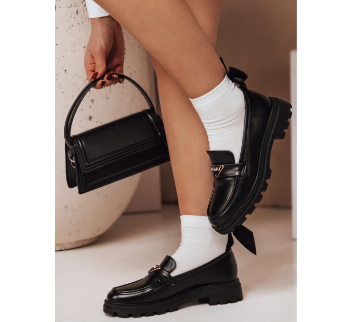 Dámské mokasíny s podrážkou black Dstreet model 21984161 - FashionStreet