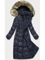 DŁUGA KURTKA DAMSKA GRANATOWA model 21245560 - Glakate