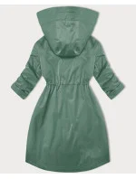 Světle zelená dámská bunda s ohrnutými rukávy model 20911378 - LHD
