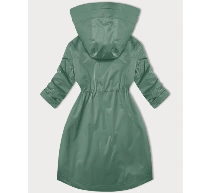 Světle zelená dámská bunda s ohrnutými rukávy model 20911378 - LHD