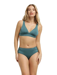 Dámske plavky DIM SWIMWEAR GLOSSY TRIANGLE BRA - DIM - tmavozelená