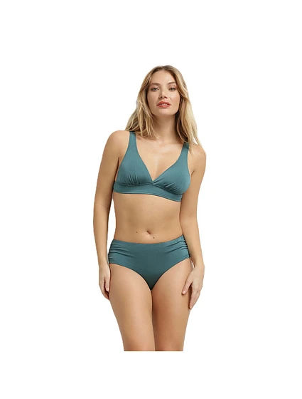 Dámske plavky DIM SWIMWEAR GLOSSY TRIANGLE BRA - DIM - tmavozelená Dámske plavky DIM SWIMWEAR GLOSSY TRIANGLE BRA - DIM - tmavozelená