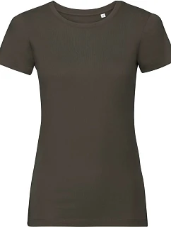 Dámské tričko Pure Organic 10. dark olive model 22464483 - Russell Athletic