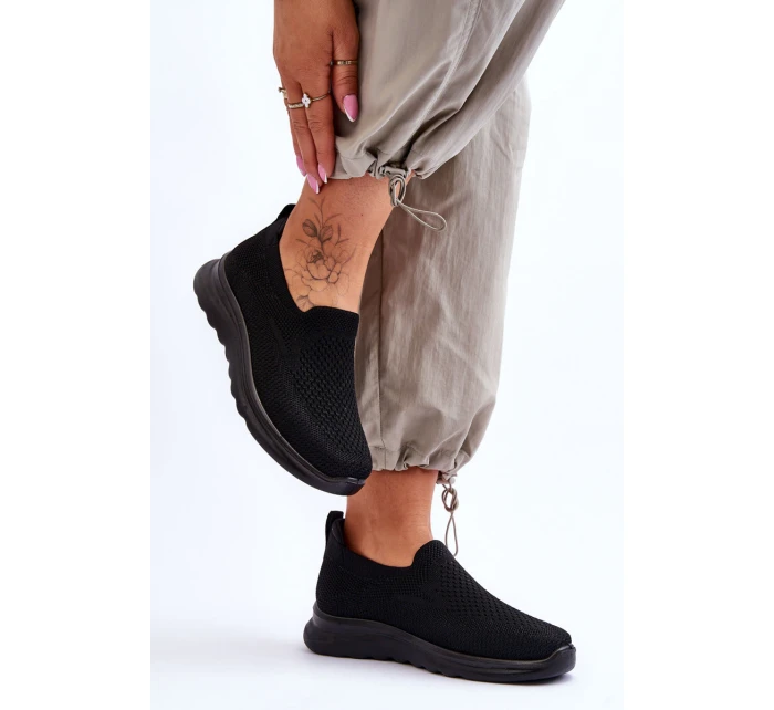 Dámské textilní nazouvací tenisky černé model 21618171 - EVENTO