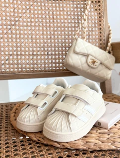 Detské športové tenisky z ekokože Renel - béžové