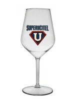 SUPERUČITEL (ZNAK) - čirá nerozbitná sklenice na víno 470 ml