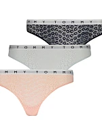 Dámske čipkované tangá 3 Pack UW0UW02524-0TX - Tommy Hilfiger