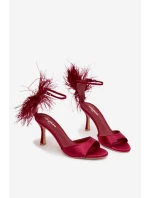 Sandále na podpätku model 222267 Krok vo veľkom štýle