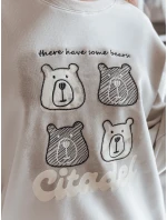 Dámská oversize mikina s šedá model 21988111 - Dstreet Dámská oversize mikina s šedá model 21988111 - Dstreet