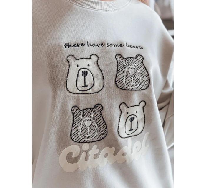 Dámská oversize mikina s šedá model 21988111 - Dstreet Dámská oversize mikina s šedá model 21988111 - Dstreet