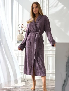 L&L 2558 Celeste dlhý dámsky župan M-2XL