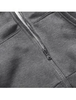 Tmavosivá dámska športová mikina (W03-5)